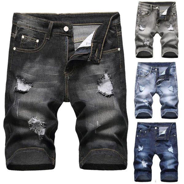 men's jeans summer stretch short fashion casual slim fit elastic denim shorts male brand clothes, Blue
men's jeans summer stretch short fashion casual slim fit elastic denim shorts male brand clothes, Blue