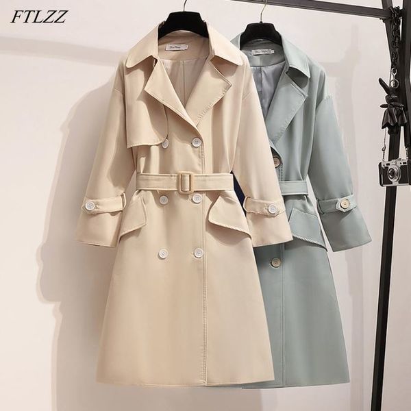spring autumn women turn-down collar double breasted trench casual ladies button solid long coat with belt 210423, Tan;black
spring autumn women turn-down collar double breasted trench casual ladies button solid long coat with belt 210423, Tan;black