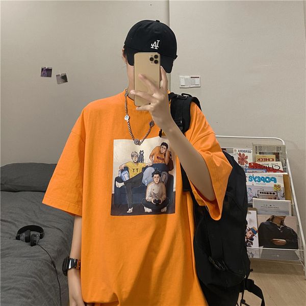 t-shirt men's t-shirts short trend versatile cartoon printed half sve loose fashion brand super fire cec top, White;black
t-shirt men's t-shirts short trend versatile cartoon printed half sve loose fashion brand super fire cec top, White;black