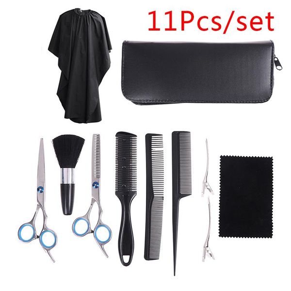 hair brushes 11pcs cutting+thinning scissors prohaircut tools barber pouch combs hairdressing cape clips for salon home, Silver
hair brushes 11pcs cutting+thinning scissors prohaircut tools barber pouch combs hairdressing cape clips for salon home, Silver