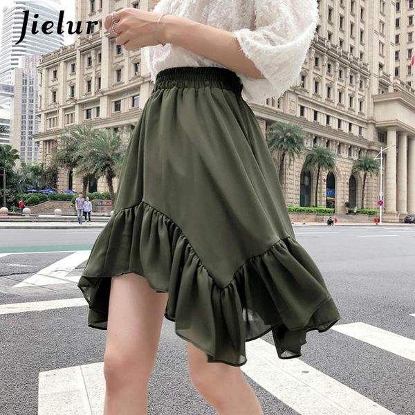skirts summer women irregular ruffles patchwork midi skirt vintage high waist solid color black white korean harajuku saia jupe
skirts summer women irregular ruffles patchwork midi skirt vintage high waist solid color black white korean harajuku saia jupe