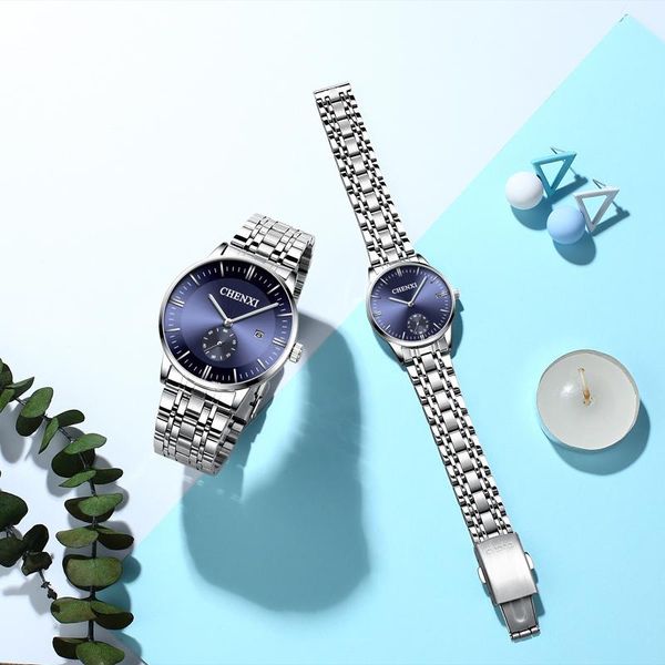 wristwatches chenxi simple lover's steel band waterproof clock date women and men fashion couple quartz watch send wife gift, Slivery;brown
wristwatches chenxi simple lover's steel band waterproof clock date women and men fashion couple quartz watch send wife gift, Slivery;brown
