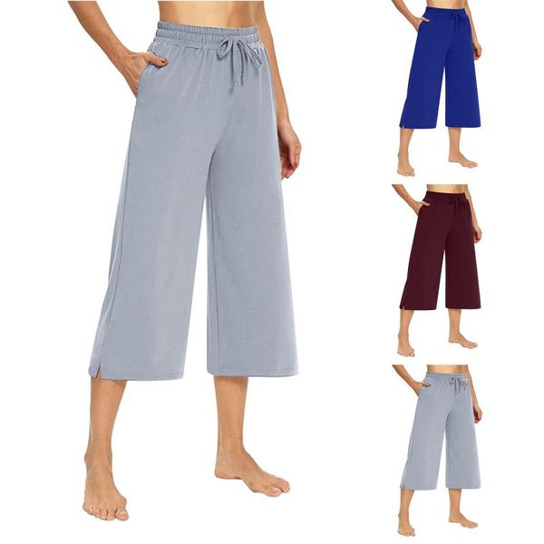 women's pants & capris women wide-leg summer mid rise drawstring pockets solid capri cropped trousers 3/4 female 2021, Black;white
women's pants & capris women wide-leg summer mid rise drawstring pockets solid capri cropped trousers 3/4 female 2021, Black;white