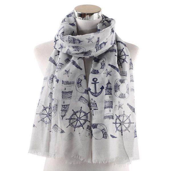 scarves amazon speed sell pass life buoy starfish ms lighthouse rudder design scarf shawl wholesale, Blue;gray
scarves amazon speed sell pass life buoy starfish ms lighthouse rudder design scarf shawl wholesale, Blue;gray