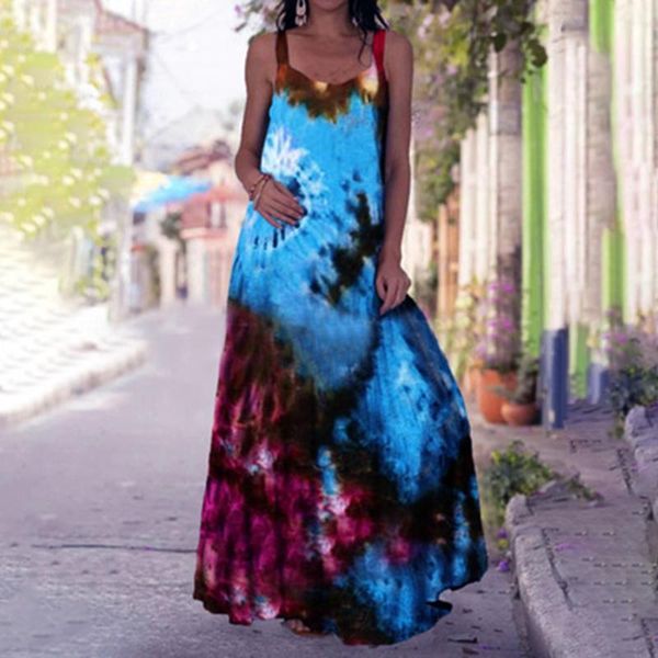 casual dresses 2021 ladies fashion tie-dye prined beach dress summer women sleeveless o-neck loose maxi vestido playa, Black;gray
casual dresses 2021 ladies fashion tie-dye prined beach dress summer women sleeveless o-neck loose maxi vestido playa, Black;gray