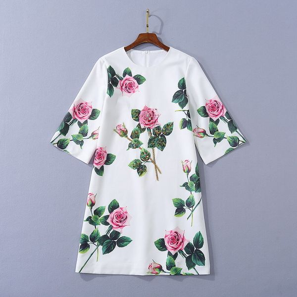 dresses european and american women's clothing autumn style 7 - minute sleeve sequin rose print fashionable dress jjre, Black;gray
dresses european and american women's clothing autumn style 7 - minute sleeve sequin rose print fashionable dress jjre, Black;gray