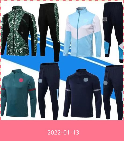 2021 man hooded tracksuit soccer jacket maillot de foot 21/ 22 survetement city football set full zipper training suit, Black
2021 man hooded tracksuit soccer jacket maillot de foot 21/ 22 survetement city football set full zipper training suit, Black