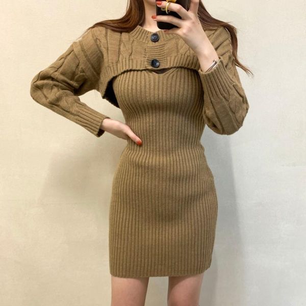 women's two piece pants autumn winter sweater knitted dress korean skinny vest dresses suit vestidos sets female clothing 2021, White
women's two piece pants autumn winter sweater knitted dress korean skinny vest dresses suit vestidos sets female clothing 2021, White