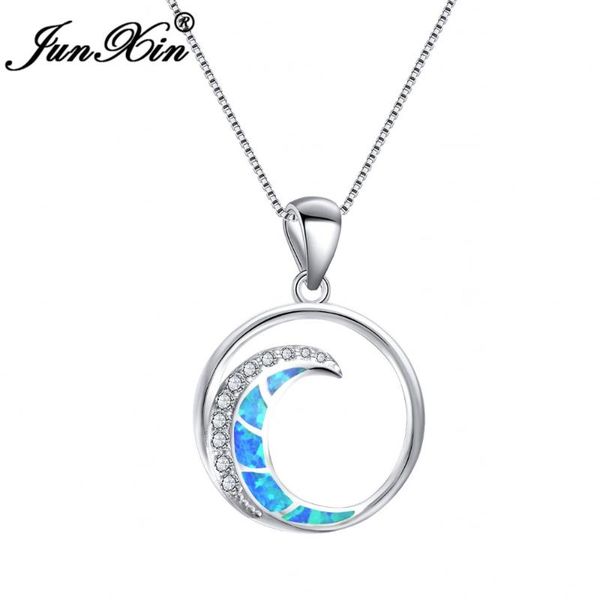pendant necklaces junxin unique hollow round moon women blue fire opal necklace silver color zircon jewelry accessories
pendant necklaces junxin unique hollow round moon women blue fire opal necklace silver color zircon jewelry accessories