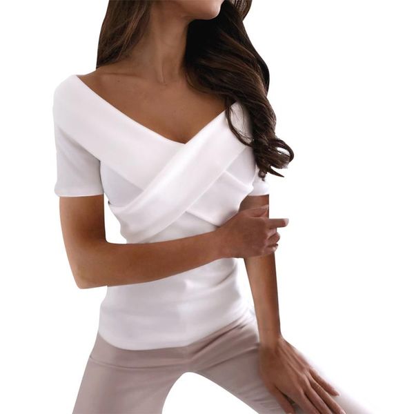 women's t-shirt fashion women ladies short sleeve solid color casual tight high waist clothing black pink white
women's t-shirt fashion women ladies short sleeve solid color casual tight high waist clothing black pink white