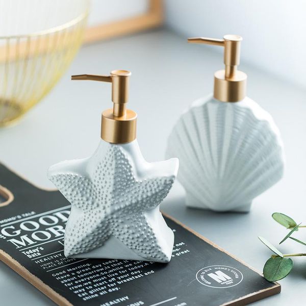 storage bottles & jars white starfish shell ceramic soap dispenser 330/420ml refillable shampoo body wash hair conditioner bottle press
storage bottles & jars white starfish shell ceramic soap dispenser 330/420ml refillable shampoo body wash hair conditioner bottle press