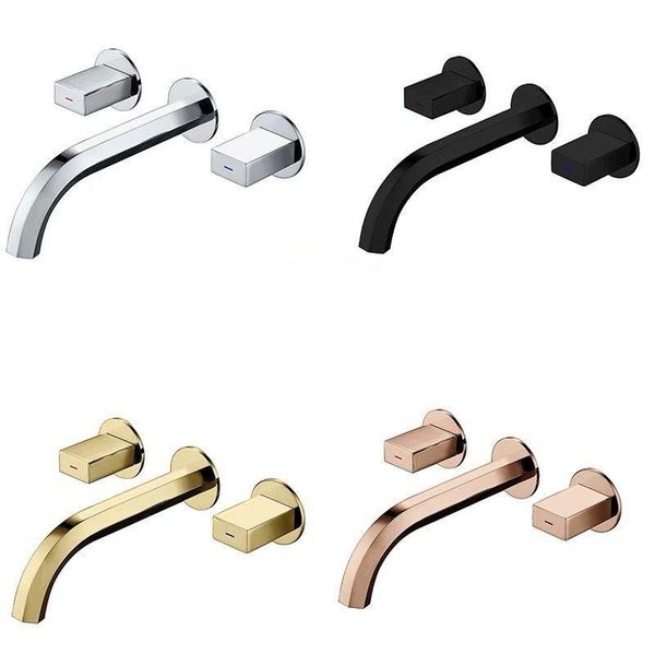 bathroom sink faucets brass 2 handles wall mounted faucet & cold basin tap rotation spout chrome/black/gold/rose gold
bathroom sink faucets brass 2 handles wall mounted faucet & cold basin tap rotation spout chrome/black/gold/rose gold