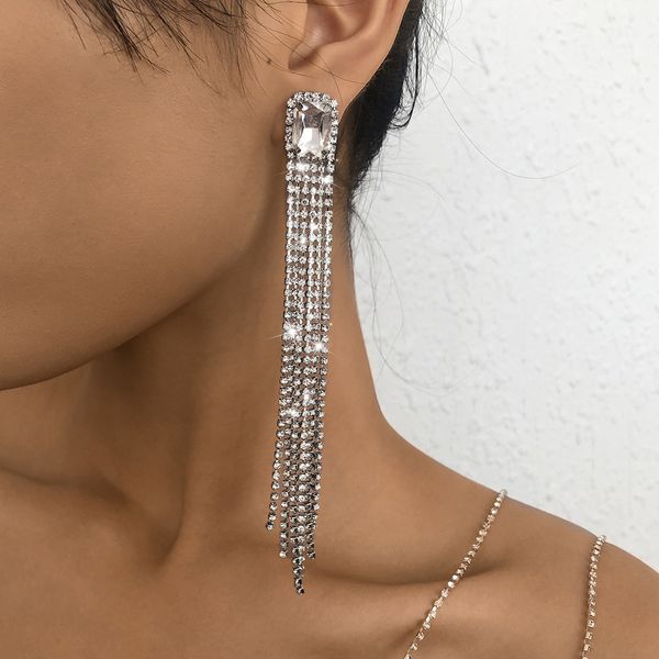 e10055 exaggerated long earrings claw chain tassel full diamond nightclub punk net red personality earrings, Golden
e10055 exaggerated long earrings claw chain tassel full diamond nightclub punk net red personality earrings, Golden