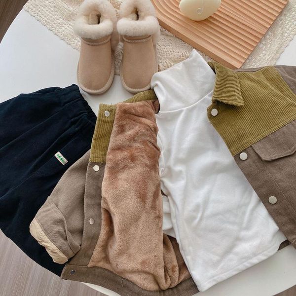 jackets autumn and winter corduroy coat long-sleeved plus velvet jacket children's boys clothing bb258, Blue;gray
jackets autumn and winter corduroy coat long-sleeved plus velvet jacket children's boys clothing bb258, Blue;gray