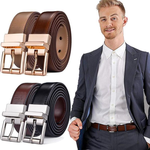 belts mens belt reversible 2.8cm wide 100% genuine leather dress casual for men,one reverse 2 colors, Black;brown
belts mens belt reversible 2.8cm wide 100% genuine leather dress casual for men,one reverse 2 colors, Black;brown