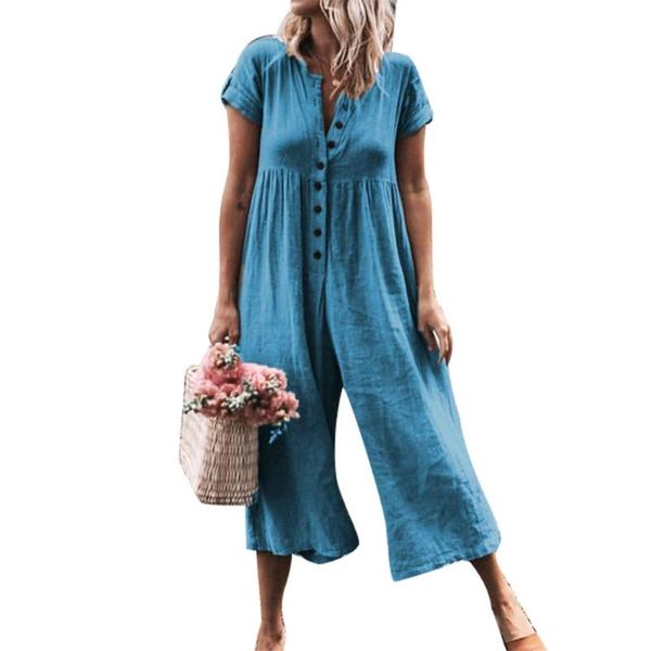women's jumpsuits & rompers plus size women plain short sleeve single breasted baggy harem jumpsuit romper fashion, Black;white
women's jumpsuits & rompers plus size women plain short sleeve single breasted baggy harem jumpsuit romper fashion, Black;white