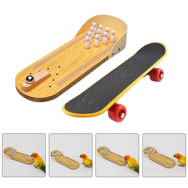 other bird supplies 2pcs/set parrot toy funny entertainment bowling skateboard
other bird supplies 2pcs/set parrot toy funny entertainment bowling skateboard