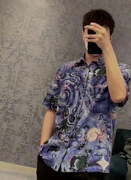men's casual shirts uk0488fashion 2021 runway luxury european design party style clothing, White;black
men's casual shirts uk0488fashion 2021 runway luxury european design party style clothing, White;black