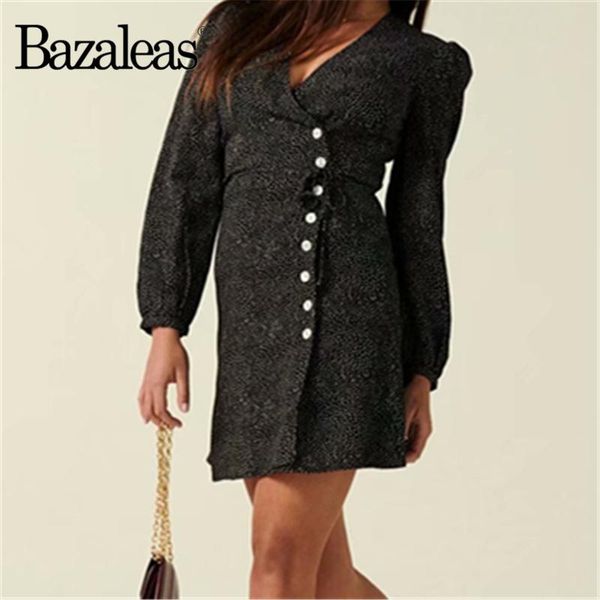 casual dresses bazaleas 2021 waisted wrap-over cut black crayon dot print dress women chiffon vestidosvintage gabinette, Black;gray
casual dresses bazaleas 2021 waisted wrap-over cut black crayon dot print dress women chiffon vestidosvintage gabinette, Black;gray