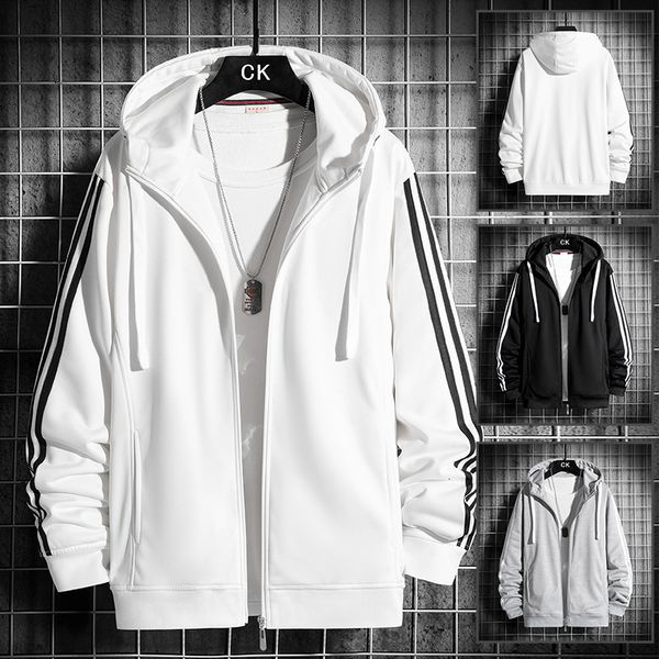 men's hoodies & sweatshirts xl71 men's hooded jacket, korean fashion, single, three stripes, casual, sports, student jacket, Black
men's hoodies & sweatshirts xl71 men's hooded jacket, korean fashion, single, three stripes, casual, sports, student jacket, Black