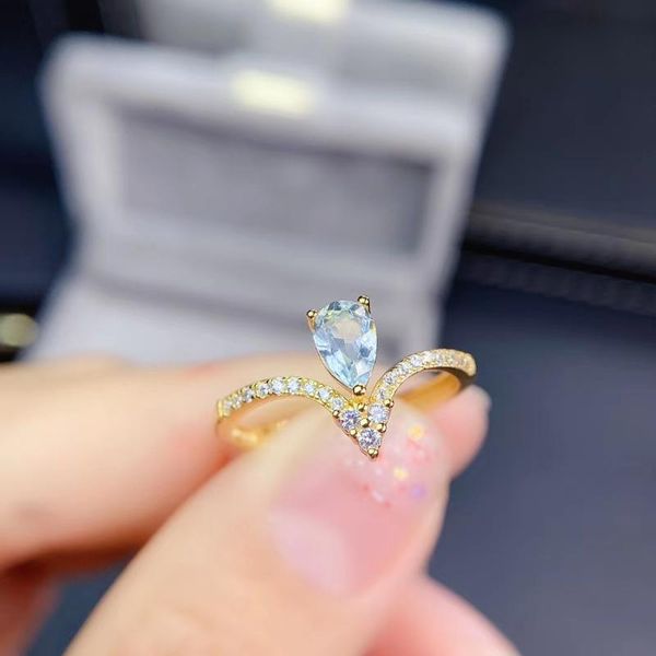 meibapj natural aquamarine gemstone trendy rings for women real 925 sterling silver charm fine party jewelry cluster, Golden;silver
meibapj natural aquamarine gemstone trendy rings for women real 925 sterling silver charm fine party jewelry cluster, Golden;silver