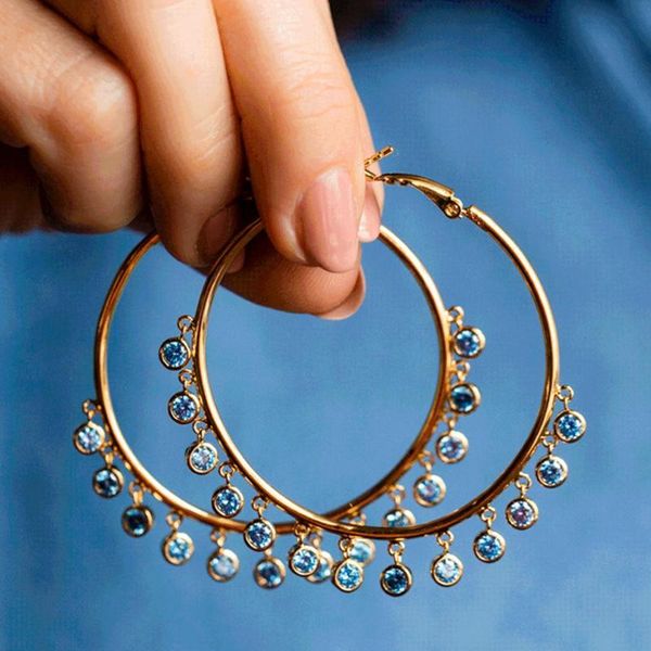hoop & huggie funny tassel earrings for women big circle loop gold color accessories party daily wear stylish earring large female, Golden;silver
hoop & huggie funny tassel earrings for women big circle loop gold color accessories party daily wear stylish earring large female, Golden;silver