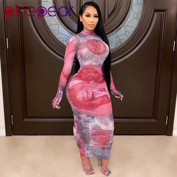 pinepear 2021 winter women long sleeve money print party dress sheer mesh see through maxi dresses club outfits wholesale casual, Black;gray
pinepear 2021 winter women long sleeve money print party dress sheer mesh see through maxi dresses club outfits wholesale casual, Black;gray