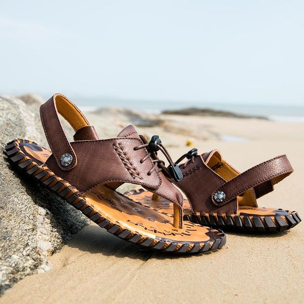 sandals big size 48 men genuine leather summer classic shoes slippers soft roman comfortable walking footwear, Black
sandals big size 48 men genuine leather summer classic shoes slippers soft roman comfortable walking footwear, Black