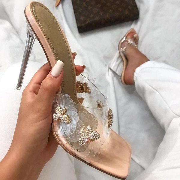 summer transparent women slippers high heels jelly sandals crystal stiletto ladies slides square open toe female shoes, Black
summer transparent women slippers high heels jelly sandals crystal stiletto ladies slides square open toe female shoes, Black