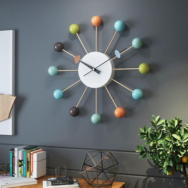 wall clocks wrought iron clock colors balls sunburst metal watch modern roman numbers self adhesive silent horloge
wall clocks wrought iron clock colors balls sunburst metal watch modern roman numbers self adhesive silent horloge