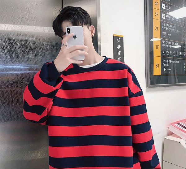 men's hoodies & sweatshirts 2021 autumn striped harajuku streetwear hip hop men colorful korean fashions oversized hoodie, Black
men's hoodies & sweatshirts 2021 autumn striped harajuku streetwear hip hop men colorful korean fashions oversized hoodie, Black