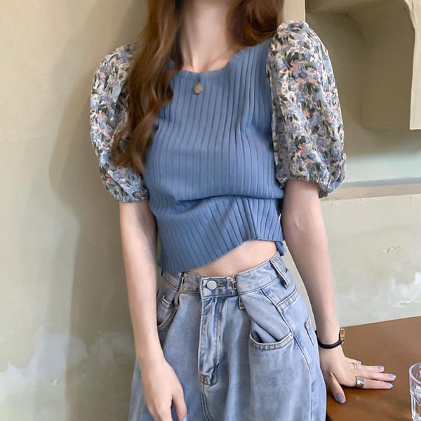 women's t-shirt korean style o neck puff sleeve short t sirts retro print patchwork slim women summer 2021 ladies tees, White
women's t-shirt korean style o neck puff sleeve short t sirts retro print patchwork slim women summer 2021 ladies tees, White