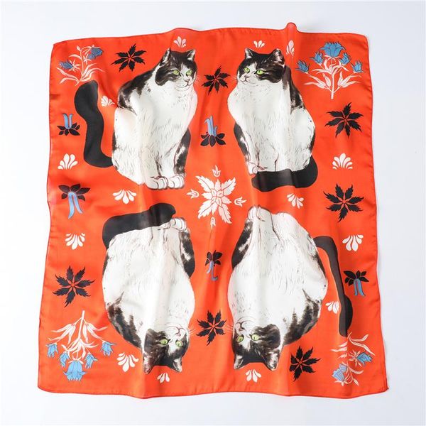 scarves brand designer silk scarf for women 2021 animal print shawls bandana foulard square spring summer neck, Blue;gray
scarves brand designer silk scarf for women 2021 animal print shawls bandana foulard square spring summer neck, Blue;gray