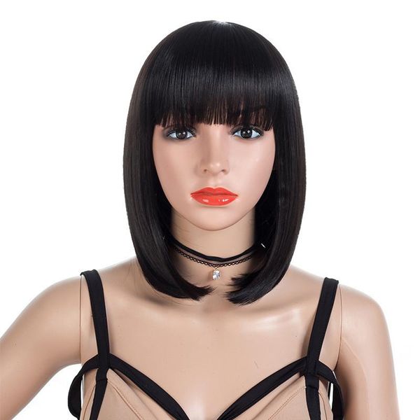 synthetic wigs gaka short black bob style straight women's hair with bangs soft blonde cosplay wig
synthetic wigs gaka short black bob style straight women's hair with bangs soft blonde cosplay wig