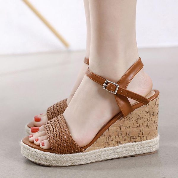 big size 35-44 women platform sandals ladies wedge high heels fashion female stripper weave shoe quality dress shoes, Black
big size 35-44 women platform sandals ladies wedge high heels fashion female stripper weave shoe quality dress shoes, Black