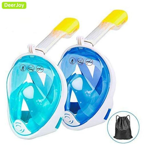 diving masks full face snorkel mask breathing mechanism snorkeling 180° panoramic anti-leak/anti-fog and with camera mount
diving masks full face snorkel mask breathing mechanism snorkeling 180° panoramic anti-leak/anti-fog and with camera mount