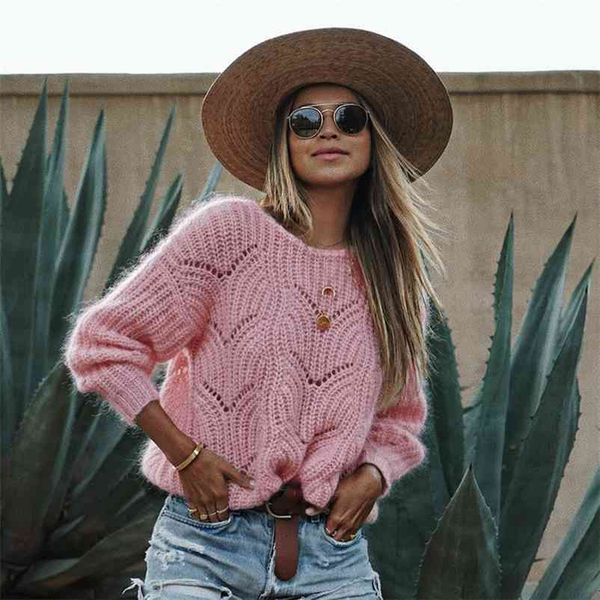 o neck knitted pollover sweater jumper women autumn winter casual elegant oversize soft pink sweater jumpers pull femme 210415, White;black
o neck knitted pollover sweater jumper women autumn winter casual elegant oversize soft pink sweater jumpers pull femme 210415, White;black