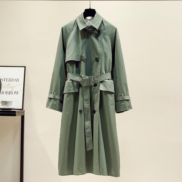 women's trench coats 2021 uk brand fashion fall /autumn casual double breasted simple classic long coat with belt female windbreaker, Tan;black
women's trench coats 2021 uk brand fashion fall /autumn casual double breasted simple classic long coat with belt female windbreaker, Tan;black