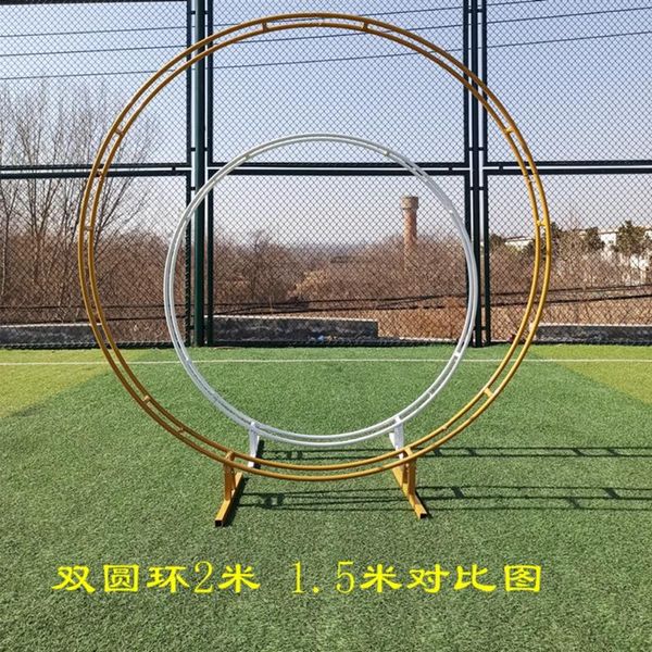 party decoration wedding arch iron double rod ring outdoor marriage birthday round background shelf frame
party decoration wedding arch iron double rod ring outdoor marriage birthday round background shelf frame