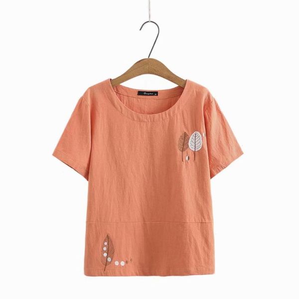 women's t-shirt plus size o neck leaf embroidery cotton women tshirts 2021 casual short sleeve ladies t shirts female blue yellow, White
women's t-shirt plus size o neck leaf embroidery cotton women tshirts 2021 casual short sleeve ladies t shirts female blue yellow, White