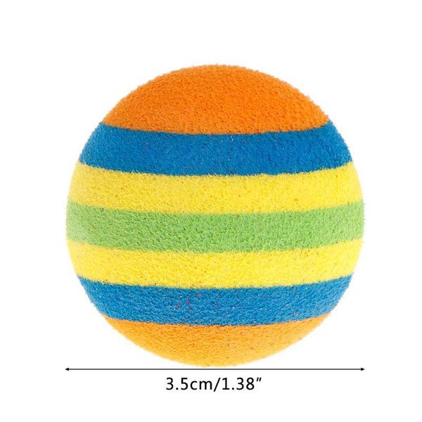 small animal supplies 10 pcs/set rainbow ball pet toys eva soft interactive cat dog puppy kitten play funny colorful gifts chew balls pets p
small animal supplies 10 pcs/set rainbow ball pet toys eva soft interactive cat dog puppy kitten play funny colorful gifts chew balls pets p