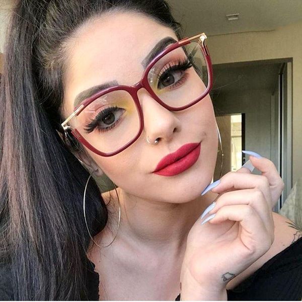 fashion sunglasses frames 2021 cat eye glasses frame red spectacle clear lens metal eyeglasses for women men, Black
fashion sunglasses frames 2021 cat eye glasses frame red spectacle clear lens metal eyeglasses for women men, Black
