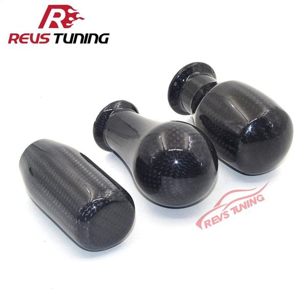 shift knob 3 types universal real carbon fiber car racing gear shifter with adater 
shift knob 3 types universal real carbon fiber car racing gear shifter with adater