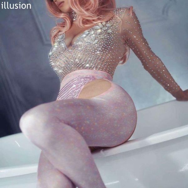 women's jumpsuits & rompers shining rhinestones crystals jumpsuit women long sleeve pink party evening female singer dance costume stag, Black;white
women's jumpsuits & rompers shining rhinestones crystals jumpsuit women long sleeve pink party evening female singer dance costume stag, Black;white