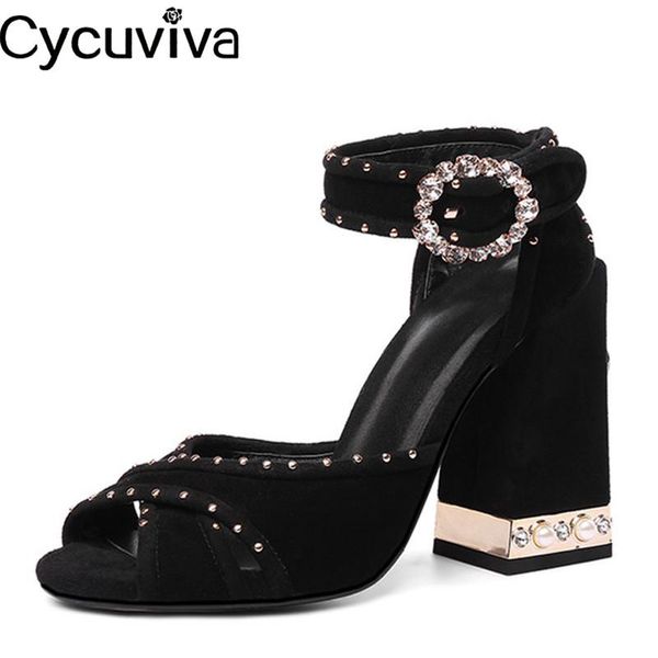 dress shoes elegant crystal buckle sandals women runway chunky sole ankle strap party woman peep toe rhinestone high heels, Black
dress shoes elegant crystal buckle sandals women runway chunky sole ankle strap party woman peep toe rhinestone high heels, Black