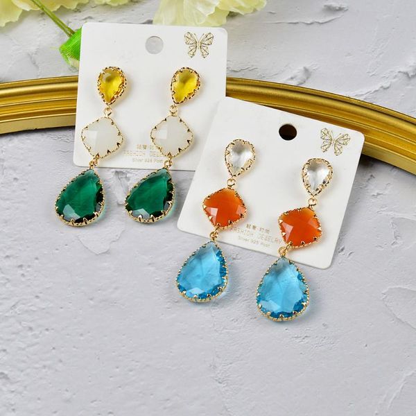 dangle & chandelier cindy xiang fashion multicolor glass cubic zirconia earrings for women crystal long drop wedding accessories, Silver
dangle & chandelier cindy xiang fashion multicolor glass cubic zirconia earrings for women crystal long drop wedding accessories, Silver