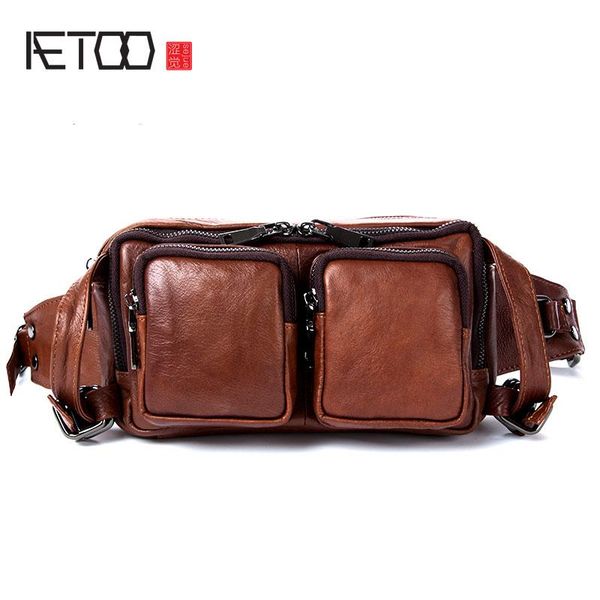 waist bags aetoo the first layer of leather pockets mobile phone bag shoulder male models
waist bags aetoo the first layer of leather pockets mobile phone bag shoulder male models