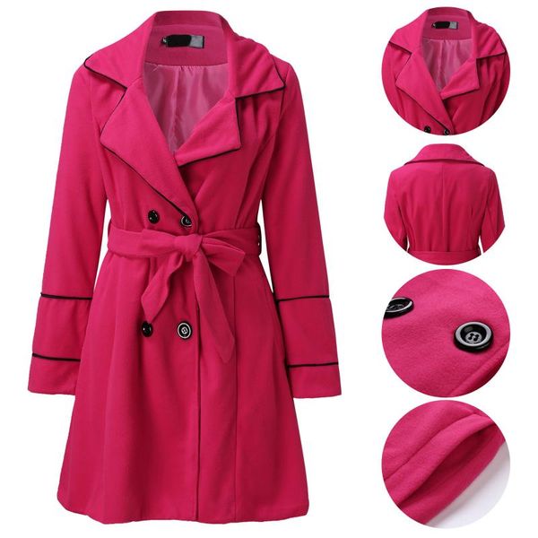 women's wool & blends womens winter overcoat 2021 fashion vintage slim faux thin coat trench jacket ladies warm long outwear female coa, Black
women's wool & blends womens winter overcoat 2021 fashion vintage slim faux thin coat trench jacket ladies warm long outwear female coa, Black