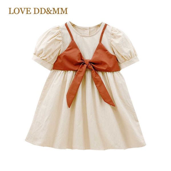 love dd&mm girls dresses summer casual short bow dress kid party vestidos casual clothes sweet outfit 3-8 y 210715, Red;yellow
love dd&mm girls dresses summer casual short bow dress kid party vestidos casual clothes sweet outfit 3-8 y 210715, Red;yellow