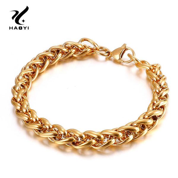 link, chain haoyi casual punk style bracelet 7mm-9mm 316 stainless steel for men, Black
link, chain haoyi casual punk style bracelet 7mm-9mm 316 stainless steel for men, Black